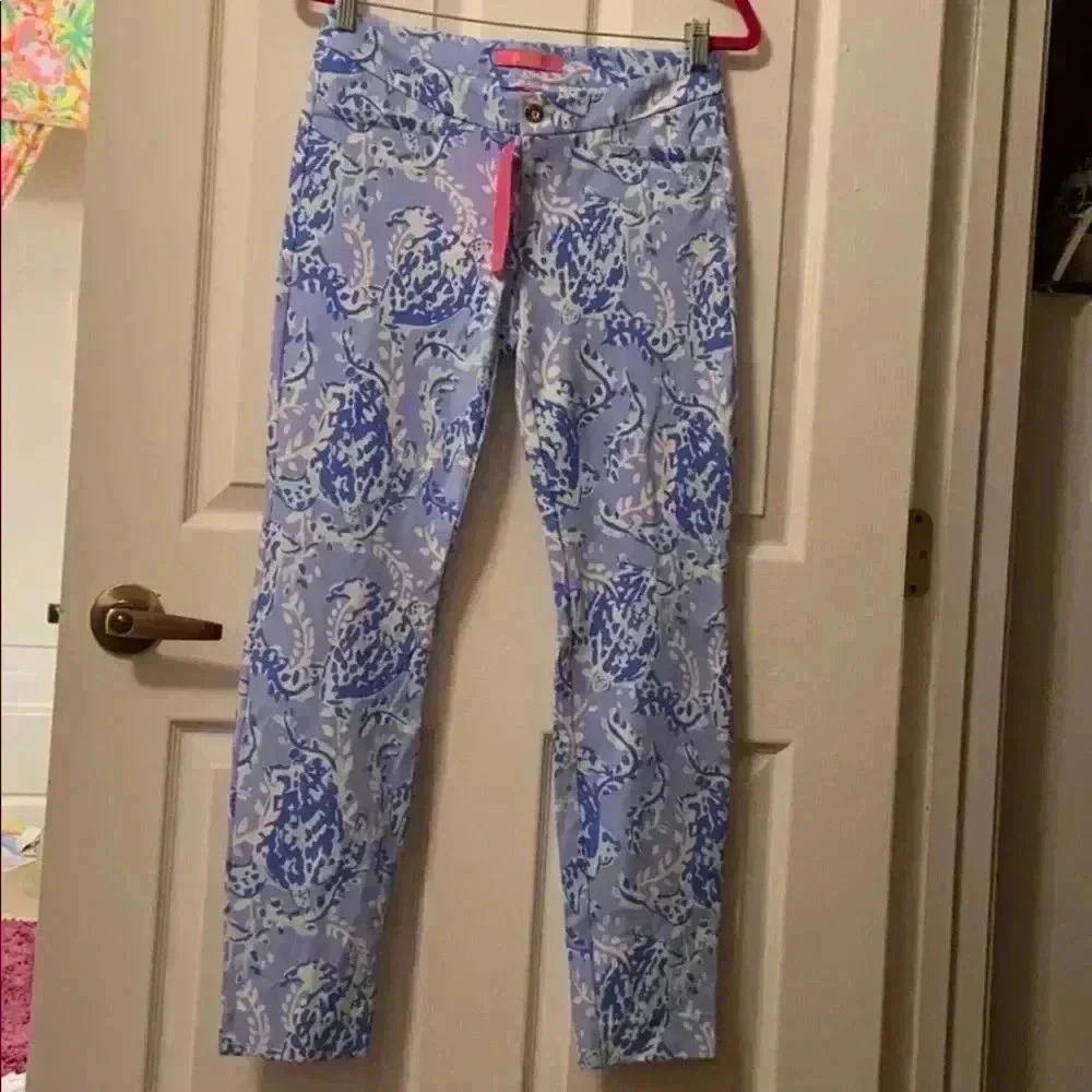 Kelly knit skinny ankle pant turtley awesome NWT lilly pulitzer 4